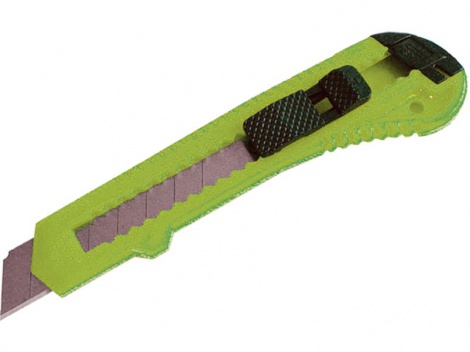 odlamovací nůž  18mm zelený