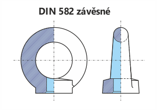 Matice závěsné - DIN 582