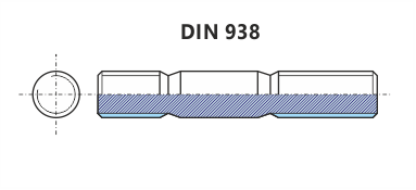 Šrouby závrtné - DIN 938