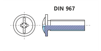 Okrasné šrouby - DIN 967